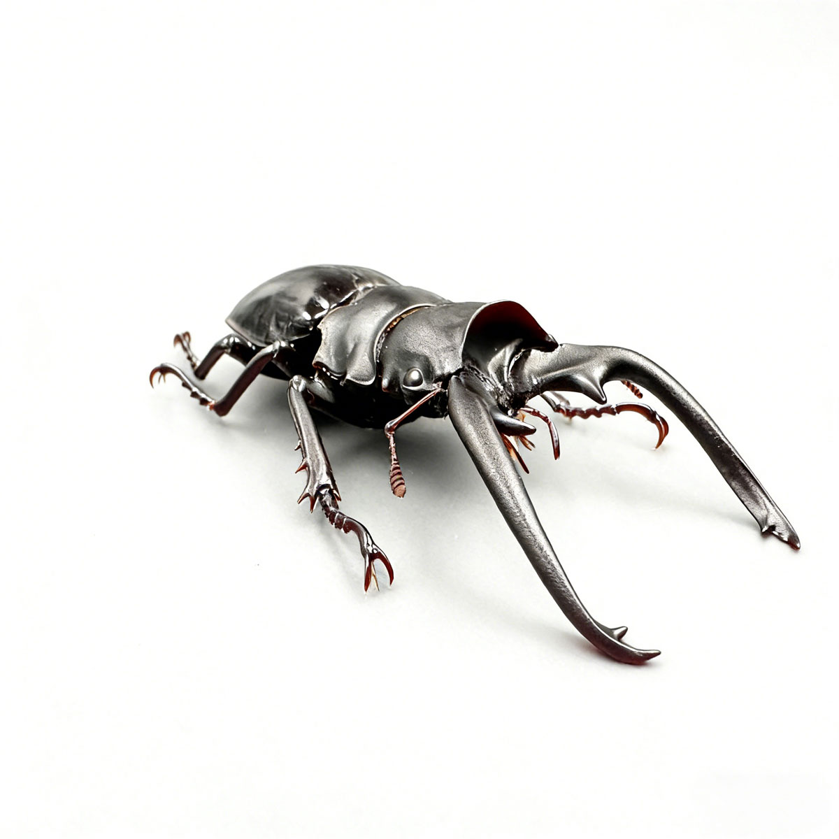 Dalmanni Stag Beetle artificial hand-painted epoxy resin refrigerator magnet — view 2